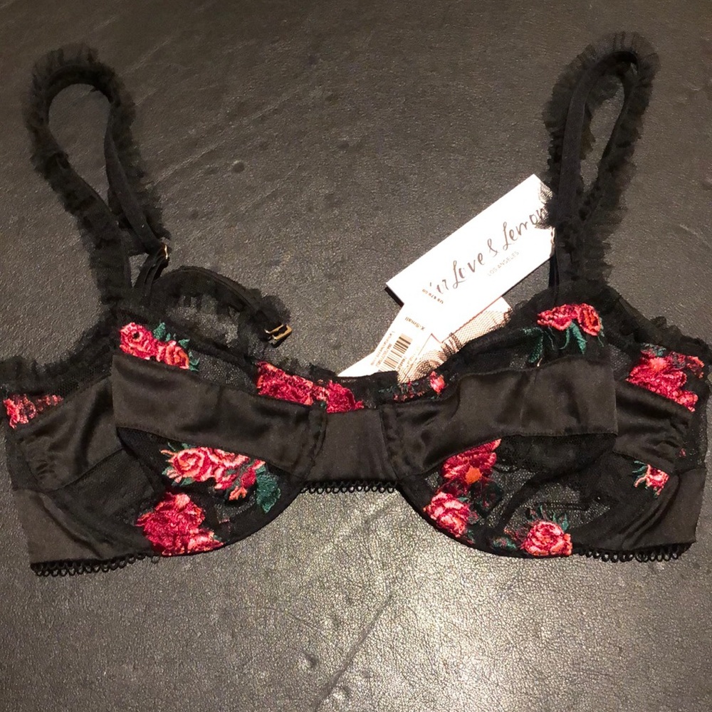 BNWT FLL FOR LOVE & LEMONS ROSEBUD BRA - Picture 3 of 3